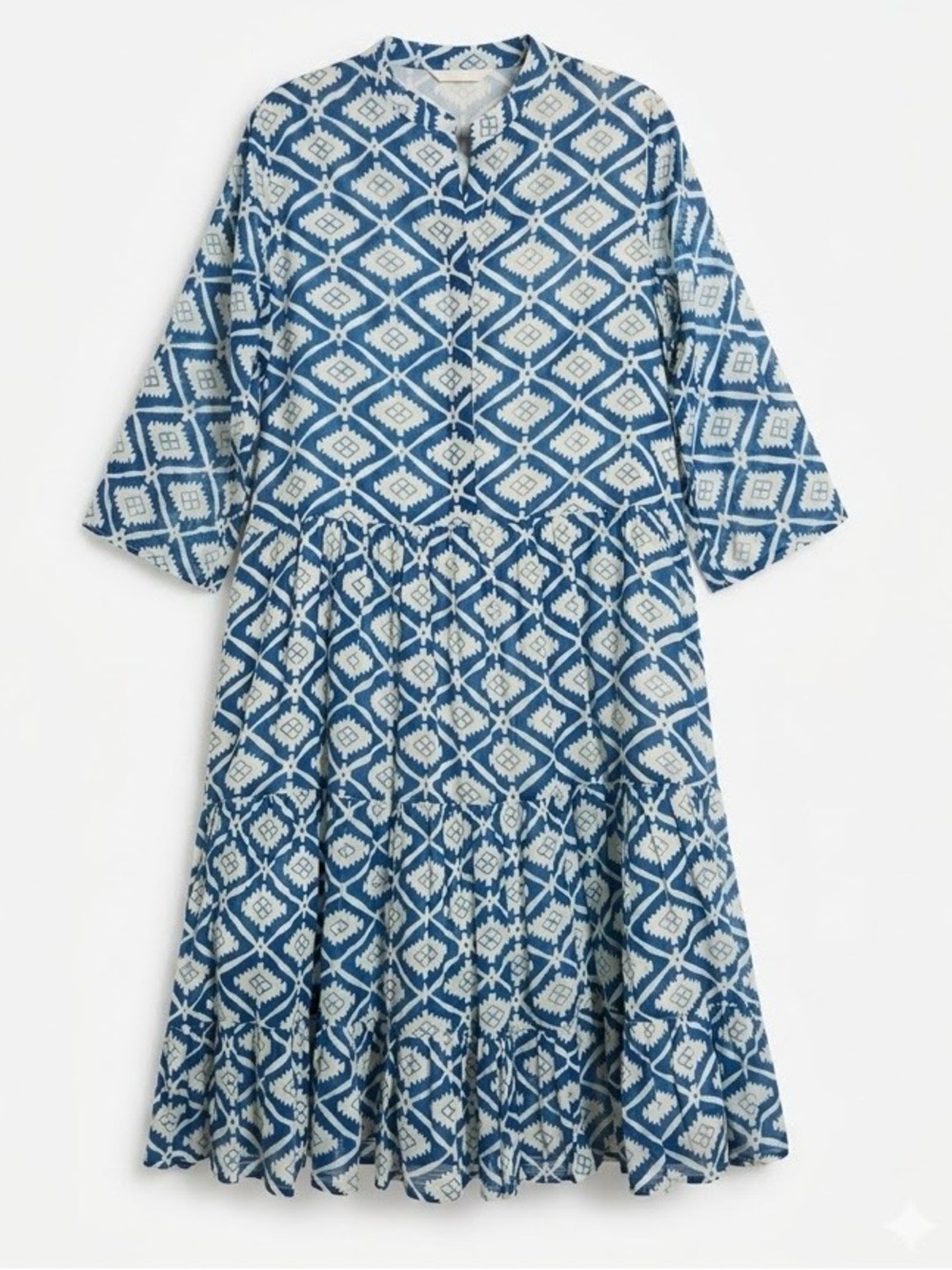 Azima Dress in Blue by Dolma - Picture 2 of 9
